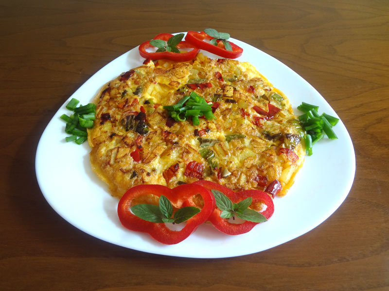 PATATESLİ OMLET 1