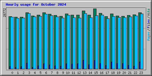 Hourly usage for October 2024